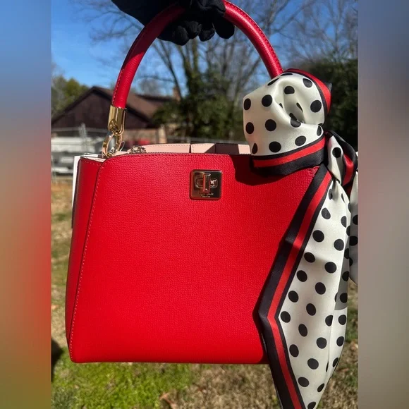 Kate Spade New York NWT top handle satchel Phoebe in perfect cherry retails $429 - Picture 10 of 11